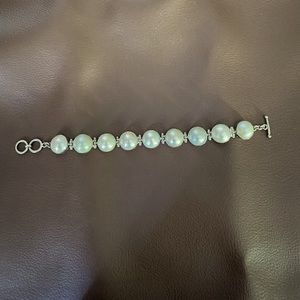 Pearl and Silver Bracelet